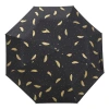 Feather Rain and Sun Automatic Umbrella, new three-fold fully automatic umbrella, creative black rubber sun protection and shade umbrella, one-piece consignment details Picture